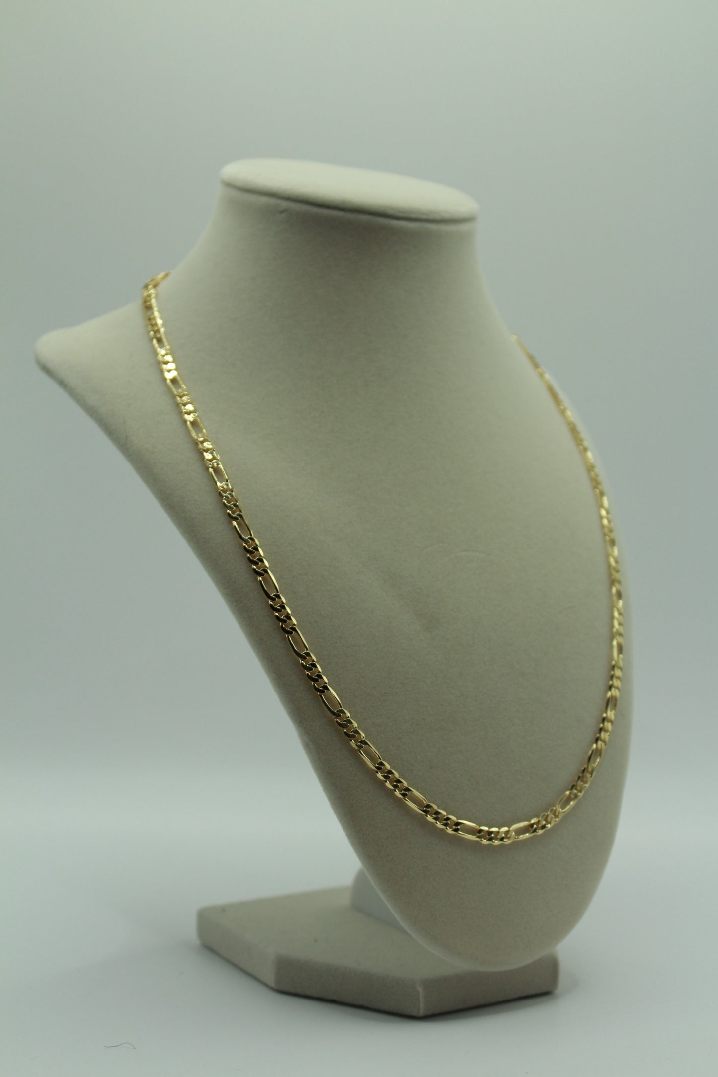 Gold Plated Figaro chain 22"