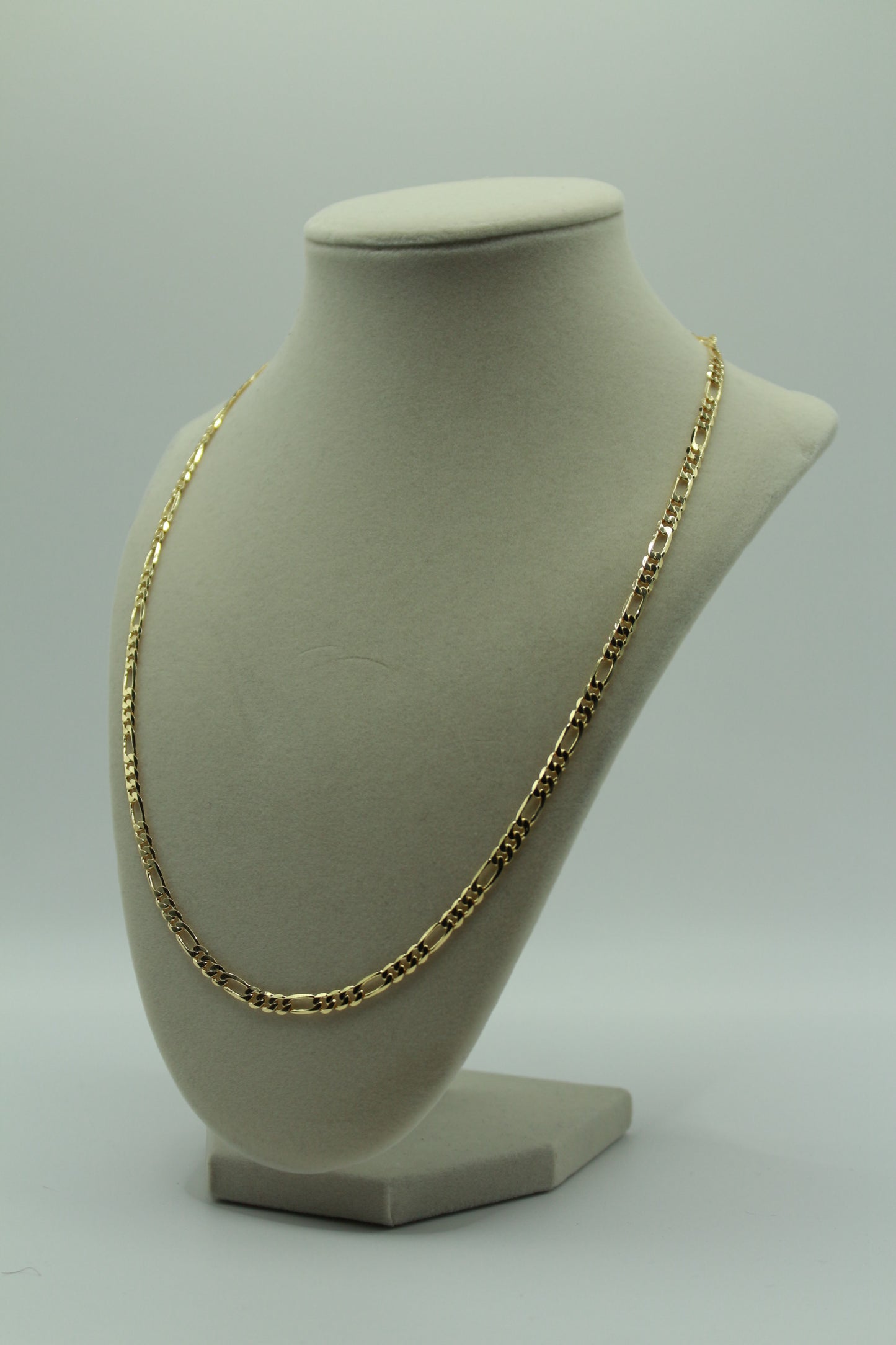 Gold Plated Figaro chain 22"