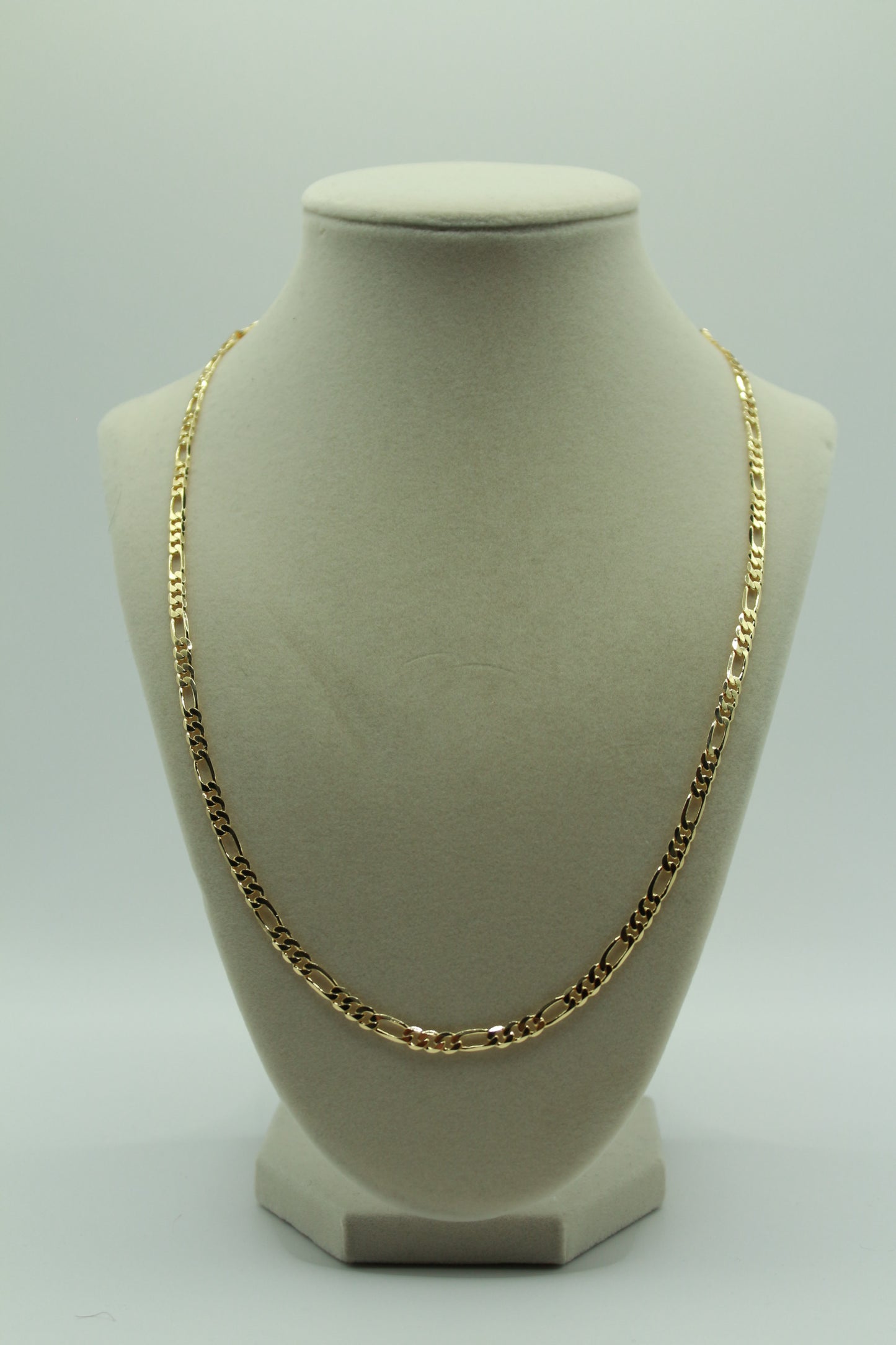 Gold Plated Figaro chain 22"